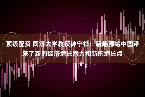 顶级配资 同济大学教授钟宁桦：新能源给中国带来了新的经济增长潜力和新的增长点